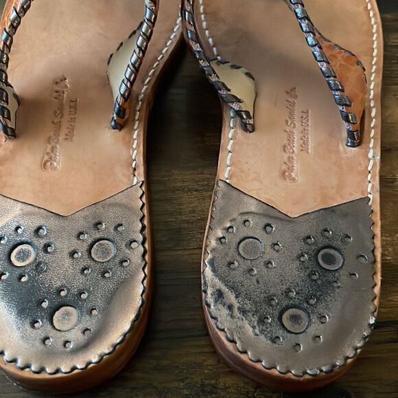 Palm Beach Sandals Croc Sandals Size 7 made in USA/ excellent - Picture 4 of 6